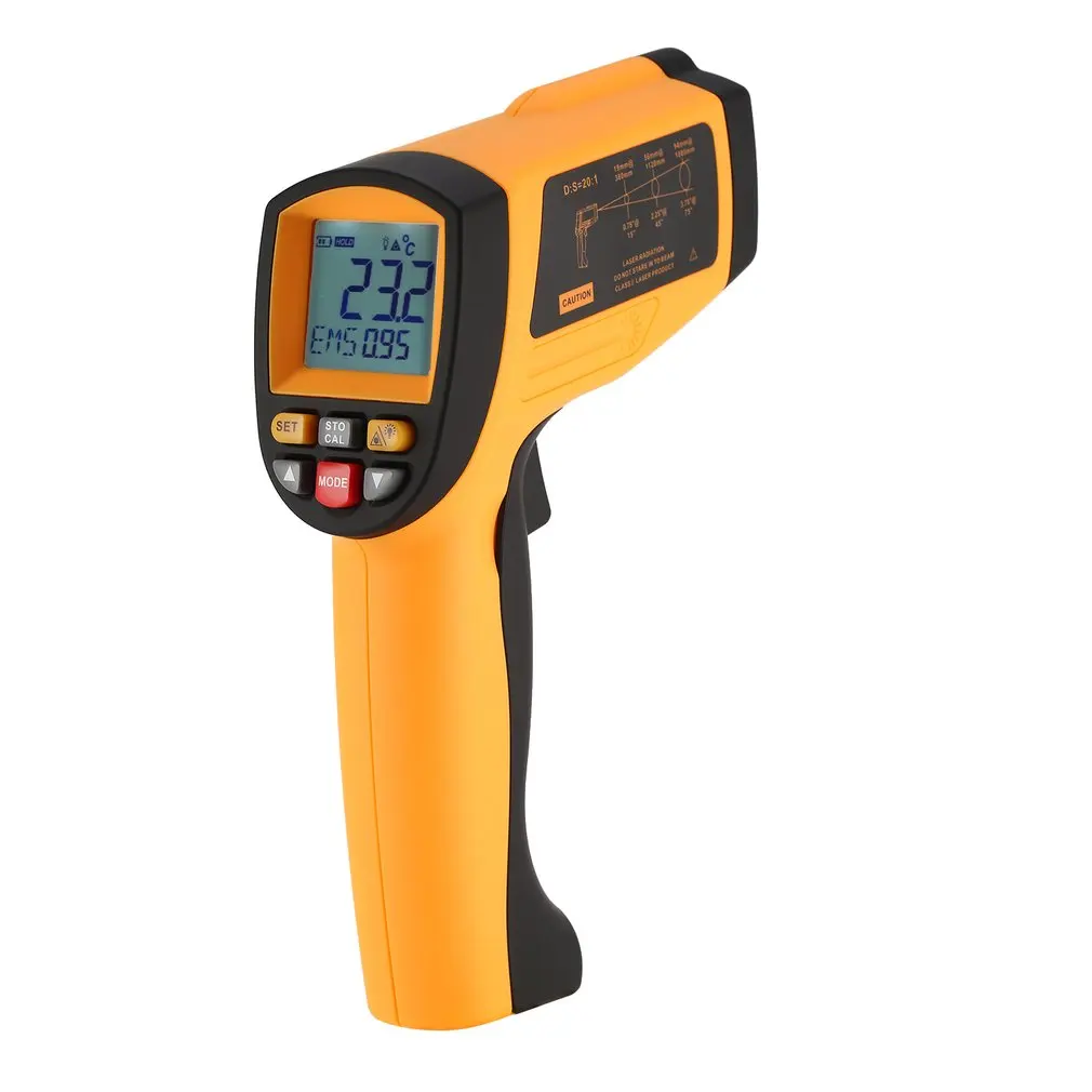 

BENETECH 20:1 IR Laser Point Gun GM1150 Infrared Thermometer Non Contact Infrared Temperature Pyrometer -30~1150 Degree