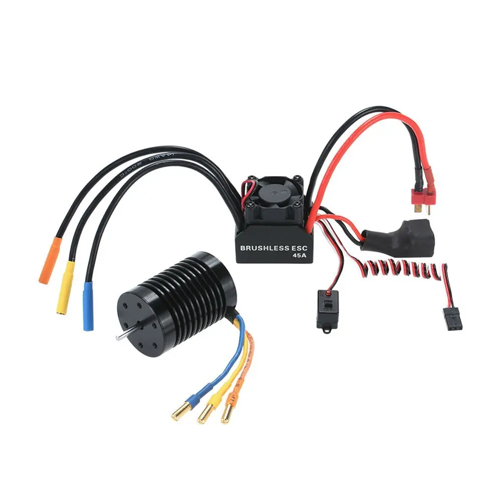 3650 3930KV 4P Бесконтактный бесщеточный двигатель 45A ESC электронный регулятор