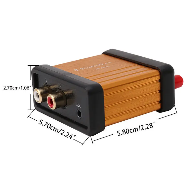 

Car SUV Bluetooth Audio Receiver Stereo Hi-Fi Box Adapter 3.5mm/RCA Output APTX