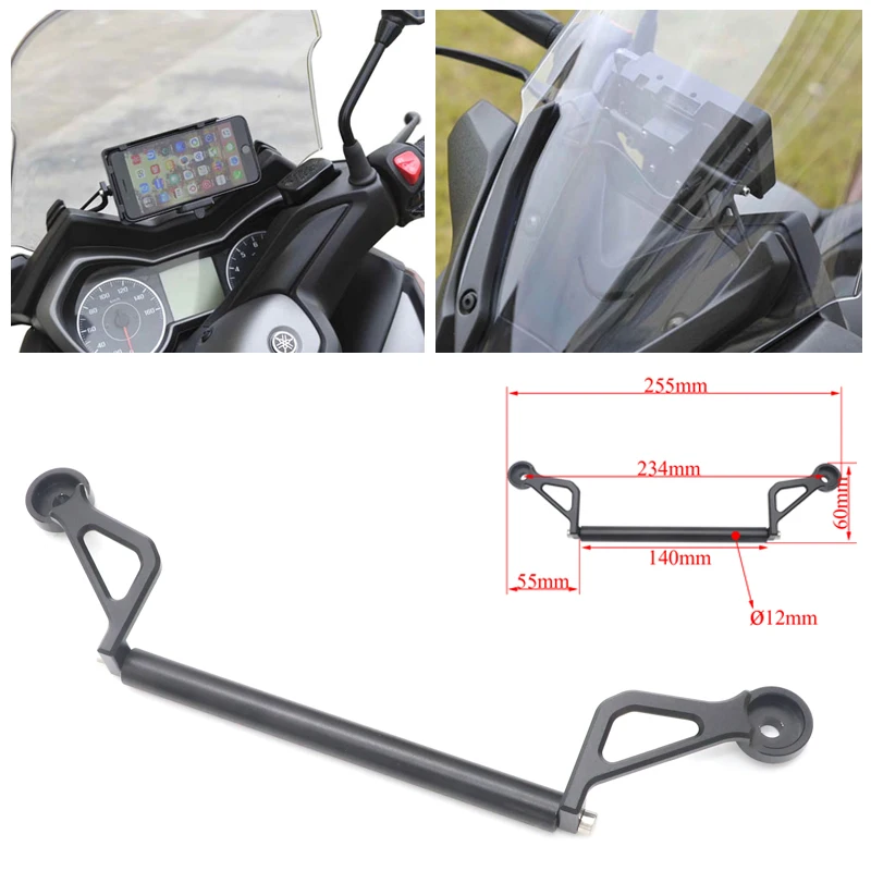 Передняя подставка для телефона XMAX держатель смартфона GPS Navigaton кронштейн Yamaha