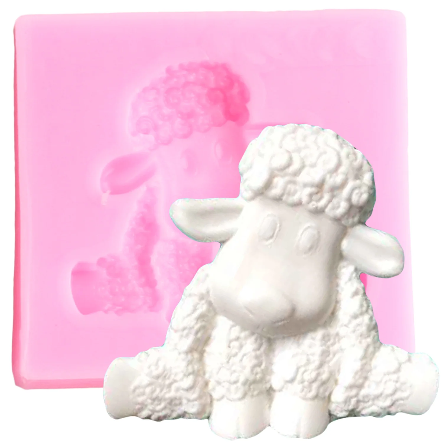 Овца помадка Плесень Для именинного пирога инструменты для украшения 3D силиконовые формы кухня шоколад для выпечки кондитерские формы