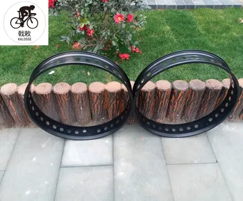 

Kalosse DIY color 100mm width 26X4.8 tires Beach bikes rims Fat bicycle wheels DIY colors 36 Holes Snow bikes