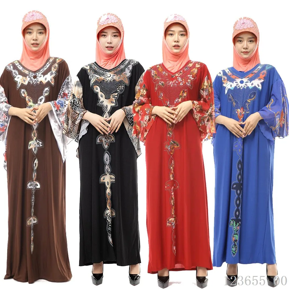 Мусульманское платье, летний кафтан с длинным рукавом, Исламская одежда, 4 цвета, Абая для женщин, v-образный вырез, кафтан Tesettur Elbise, турецкий джилбаб