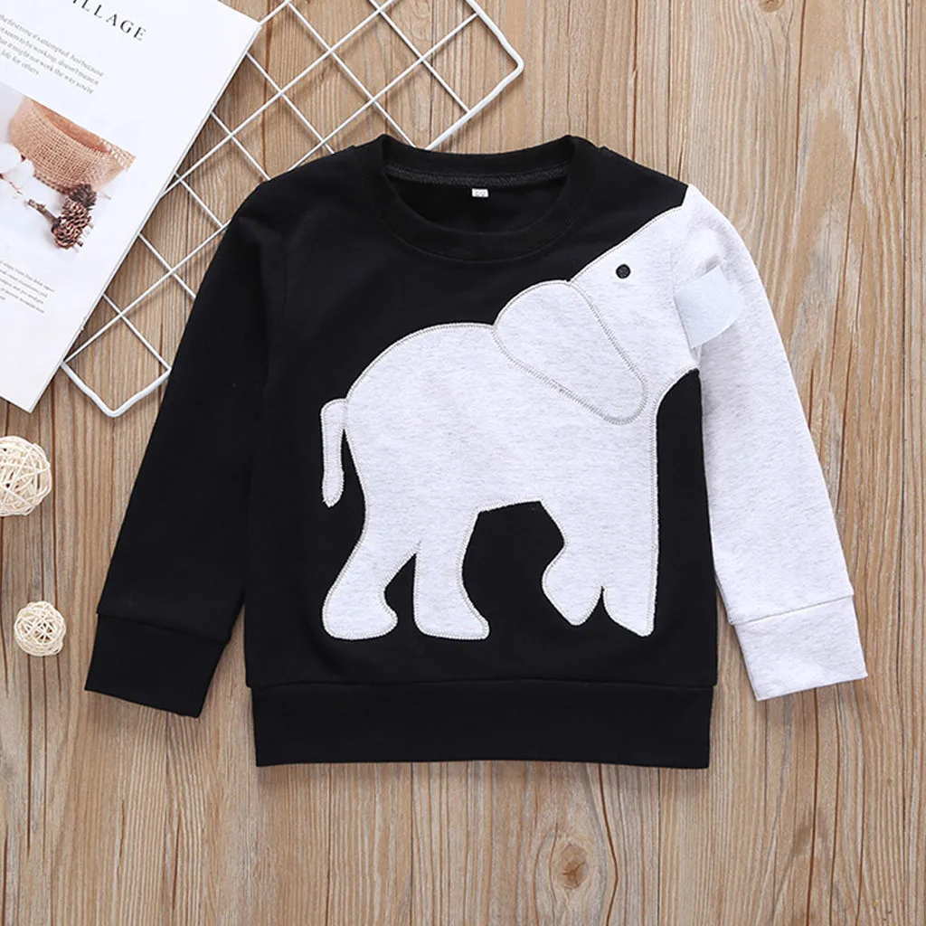Toddler Kids Baby Girl Boy Clothes Elephant Blouse Tops Sweatshirt T Shirt Baby Girls Boys Sweatsuit Tracksuit Winter Animals Toddler Kids Baby Girl Boy Clothes Elephant Blouse Tops Sweatshirt T Shirt Baby Girls Boys Sweatsuit Tracksuit Winter Animals