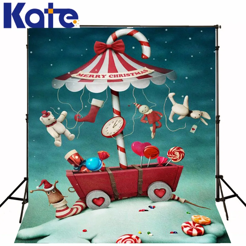 

Kate 10X20Ft(3X6M) Kate Photography Background Christmas Bear Camera Fotografica Profission Candy Toys Children Photographer Zj