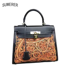 SUWERER, новинка, женские сумки из натуральной кожи ручной работы, роскошные модные женские сумки из воловьей кожи, дизайнерские женские сумки известных брендов