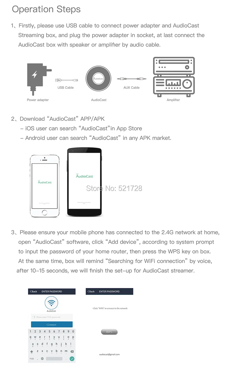 ACEMAX M5 Audiocast Airplay DLNA музыкальный радиоприемник передатчик iOS Android Поддержка Airmusic wifi Аудио передатчик soundmate