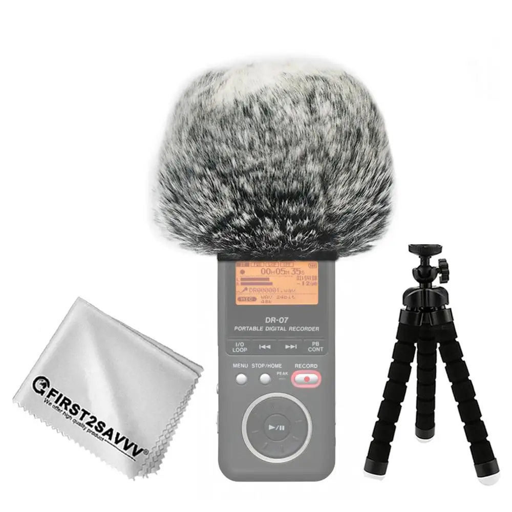 Уличный портативный цифровой микрофон пушистый ветряная муфта для Tascam DR 07 DR07 DR05 05