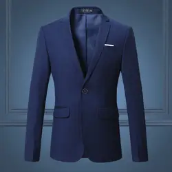 Новые мужские деловые повседневный комплект Мужская Тонкий костюм молодежная мода Большие размеры пальто прилив XZ029