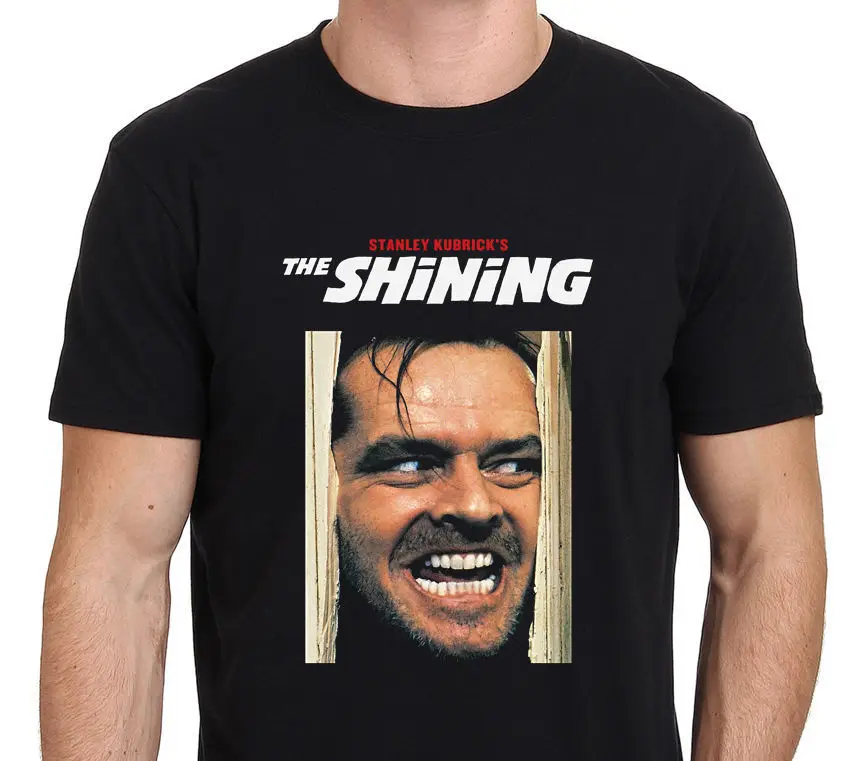 Мужская классическая футболка в стиле фильма ужасов SHINING Jack Nicholson Размеры S-2XL