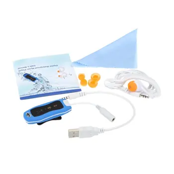 

Hot IPX6 Sport Waterproof MP3 Player FM Radio for Swimming/ Running Underwater Jogging/ SPA+Waterproof Earhook Headset Earphone