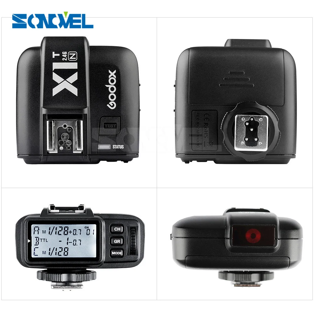 Godox 3x xtr-16 Беспроводной 2.4 г Мощность Управление флэш приемников+ x1t-n TTL Беспроводной передатчик для Nikon AD180 AD360 ad360ii