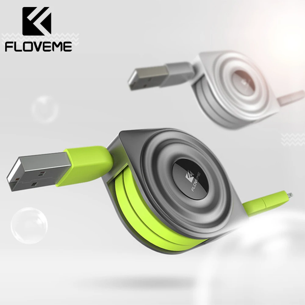

FLOVEME 2 in 1 Lighting Cable USB Micro Cable Charger Data Cabo For iPhone X Cable Micro USB Charging Cables Android Retractable