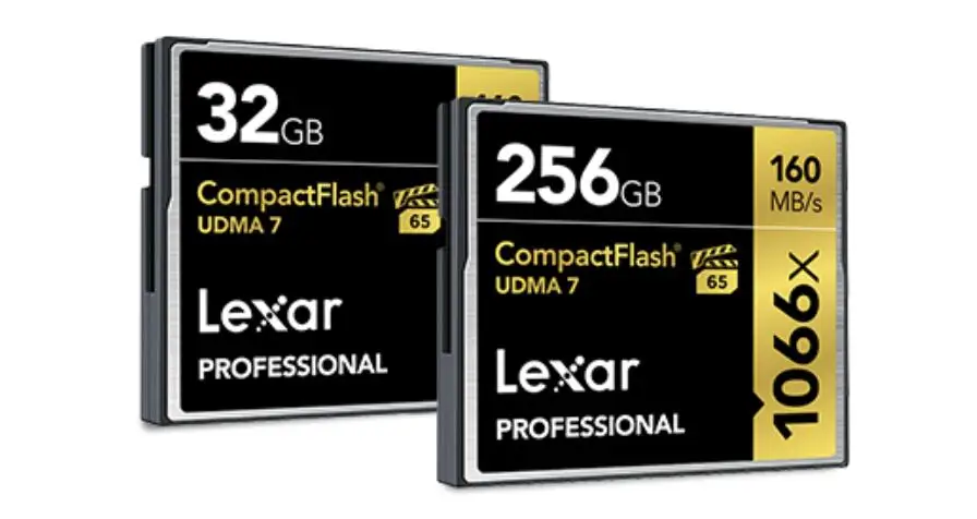 Компактная флэш карта Lexar Compact 1066x 32 ГБ 64 CF 128 памяти 256 для камеры МБ/с высокая