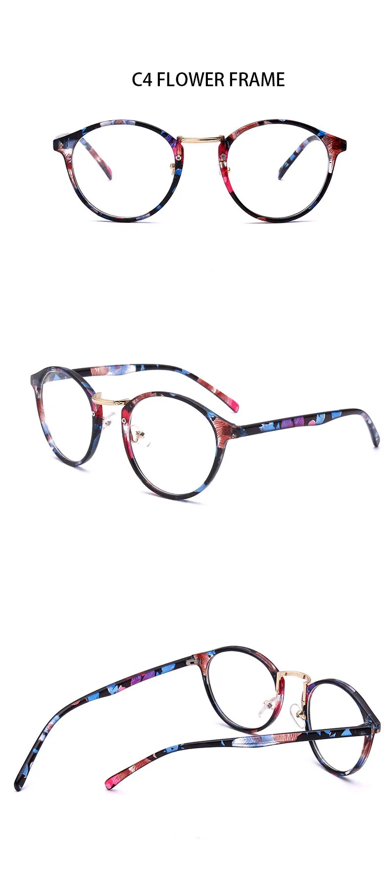 Маленькие круглые очки оправа роскошный бренд прозрачные линзы, очки оправа для женщин Близорукость Nerd компьютерные очки леопардовые очки