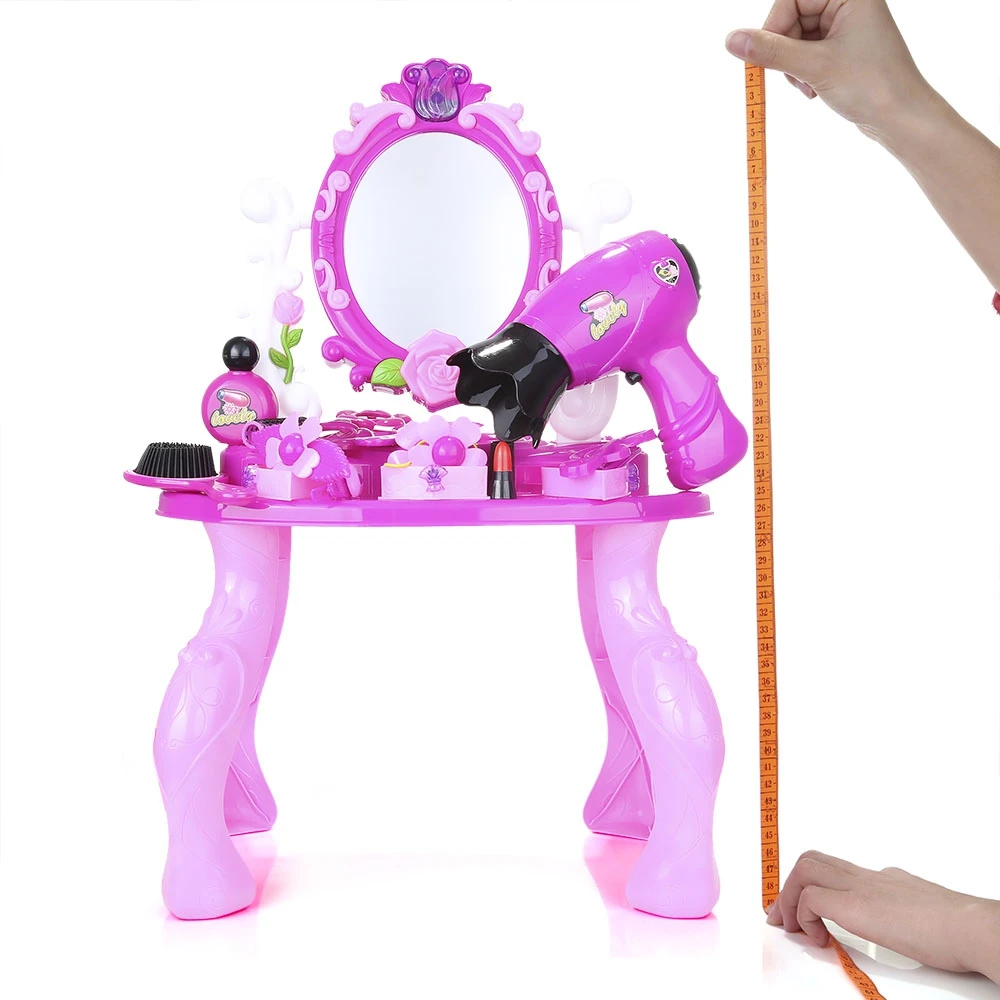 Набор инструментов для макияжа для маленьких девочек, коробка для детей, игрушки для ролевых игр, шикарный комод, имитация макияжа