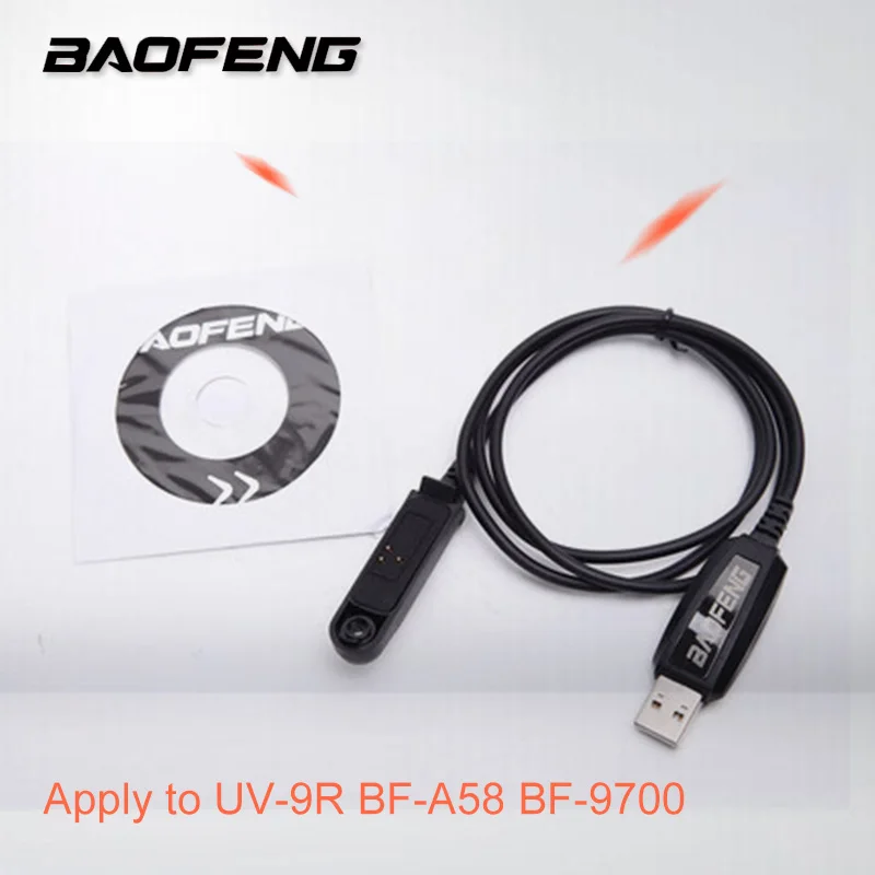 

Original USB BAOFENG UV-9R BF-A58 BF-9700 Computer Programming Cable Interface Outdoor Equipment Walkie Talkie