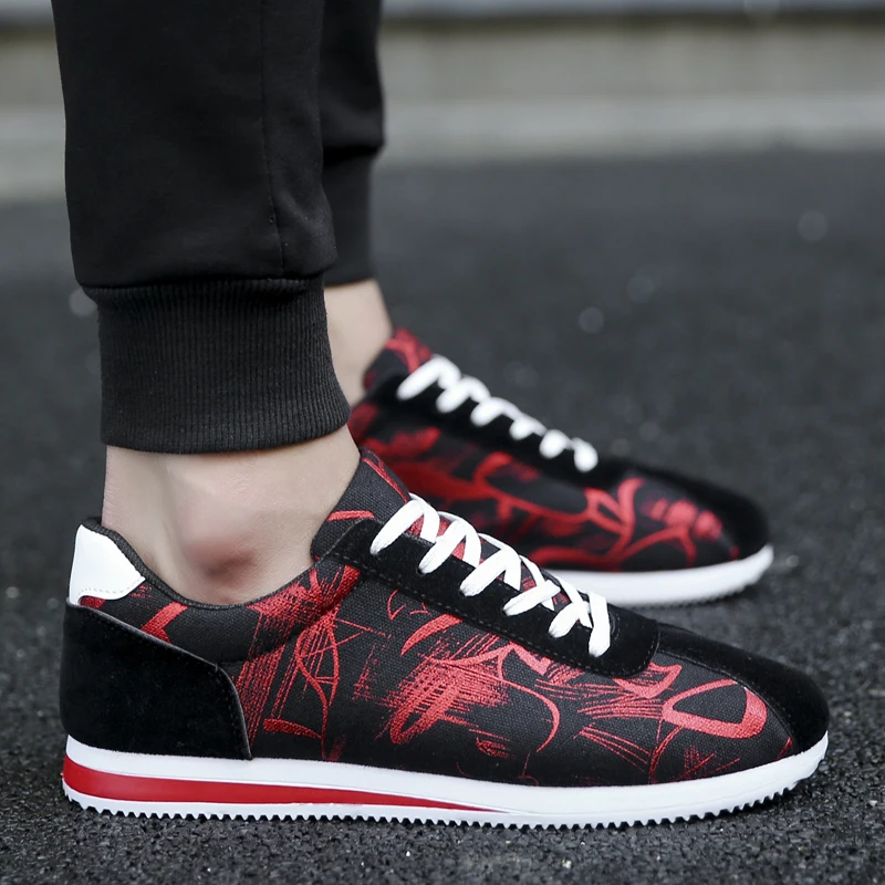 Мужские повседневные кроссовки на шнуровке Вулканизированная обувь zapatos hombre