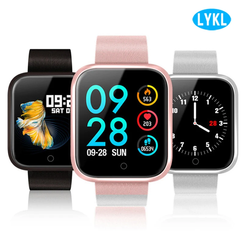 LYKL P70 Смарт часы браслет крови Давление монитор сердечного ритма шагомер Фитнес трекер Smartwatch для IOS и Android
