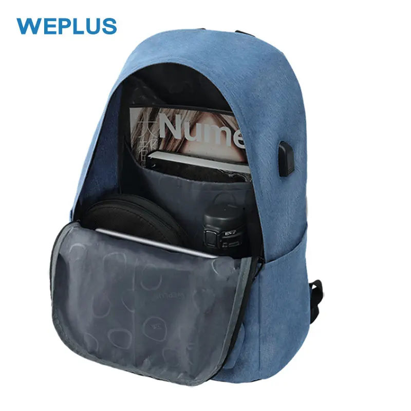 WEPLUS повседневный рюкзак зарядка через usb школьные сумки для мужчин женщин