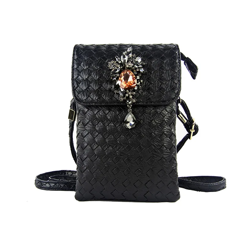 

2019 Hot Sale Summer New Mini Messenger Bag Purse Wallet Diamonds Women Shoulder Bag Chain Crossbody Phone bag For Girls 424