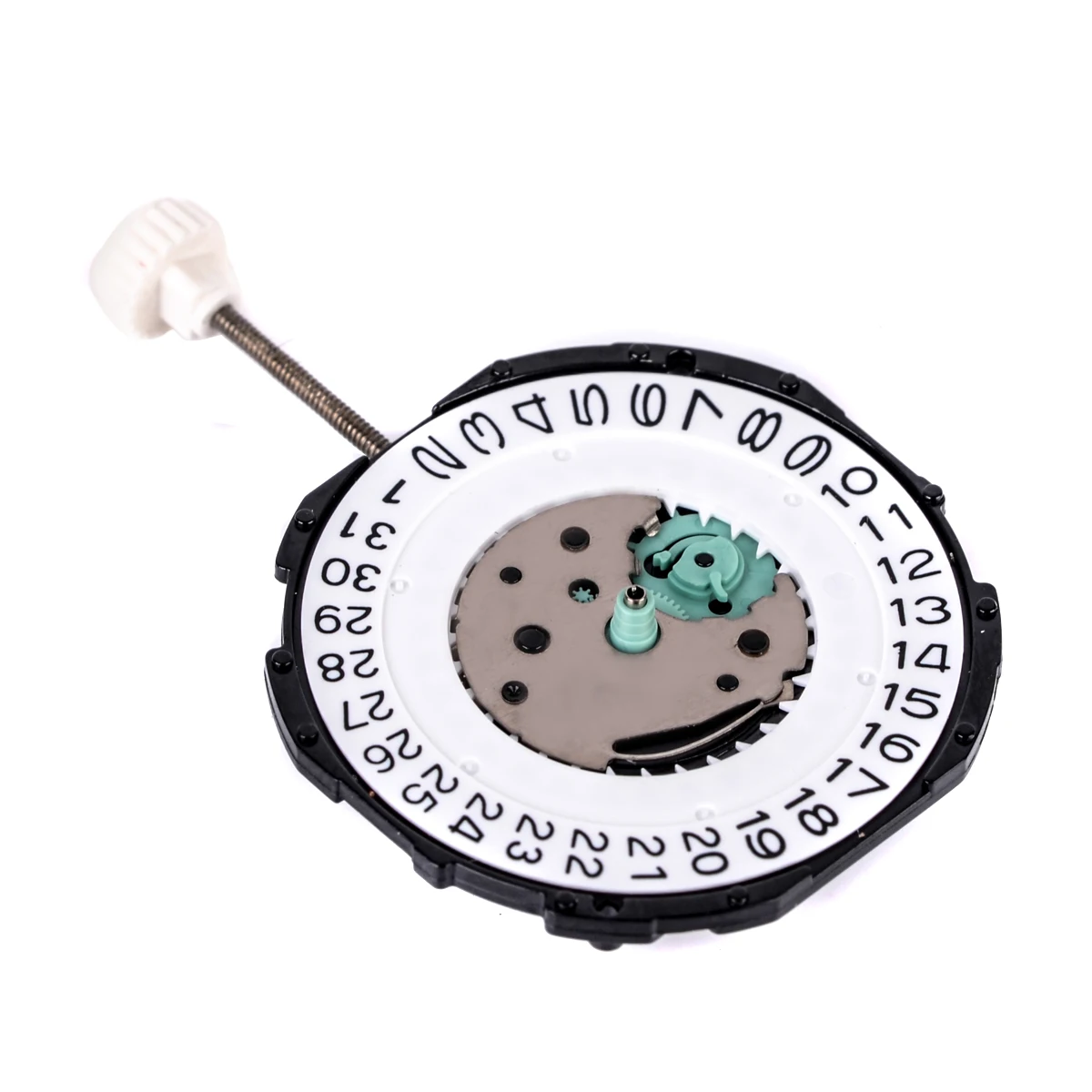 Shellhard Small Replacement Quartz Round Watch Hand Winding Movement Date Display Watch Repair Tool Kits Watch Clock