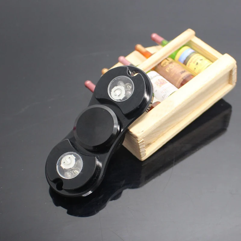 Светодиодный легкой руки счетчик ВДГ Fidgat палец шариковая пальца гироскопом для аутизм СДВГ игрушка