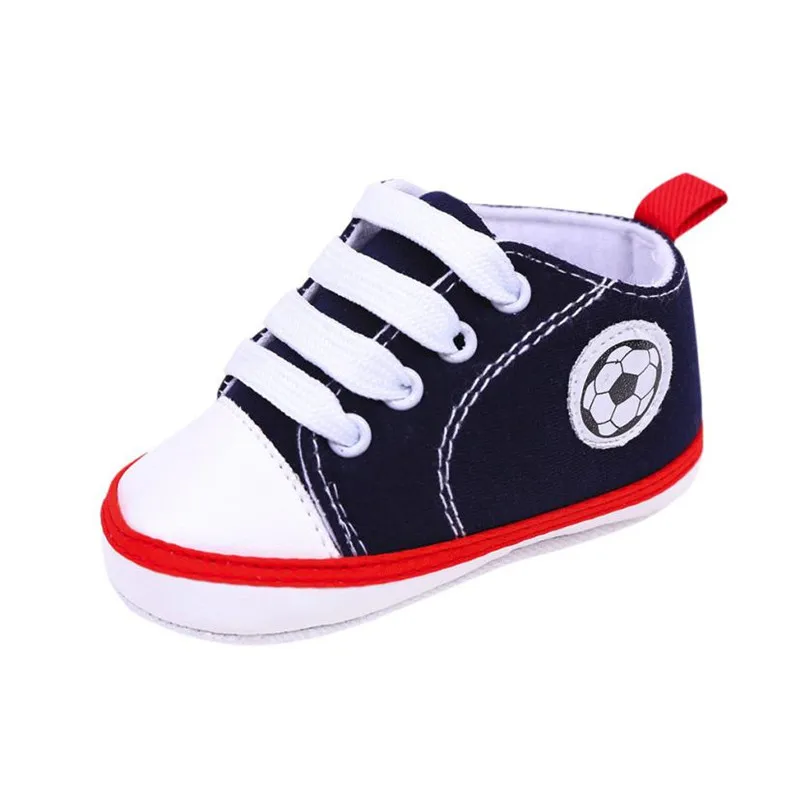 ARLONEET обувь из парусины для малышей Детские, футбол, спортивная одежда, с проектом обувь Лидер продаж обувь для мальчиков, на мягкой подошве повседневные туфли на плоской подошве Прямая 30S65 - Цвет: Синий