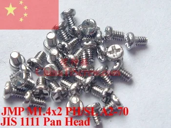 

stainless steel screw M1.4X2 PHIL Pan Head A2-70 ROHS 100 pcsPolished