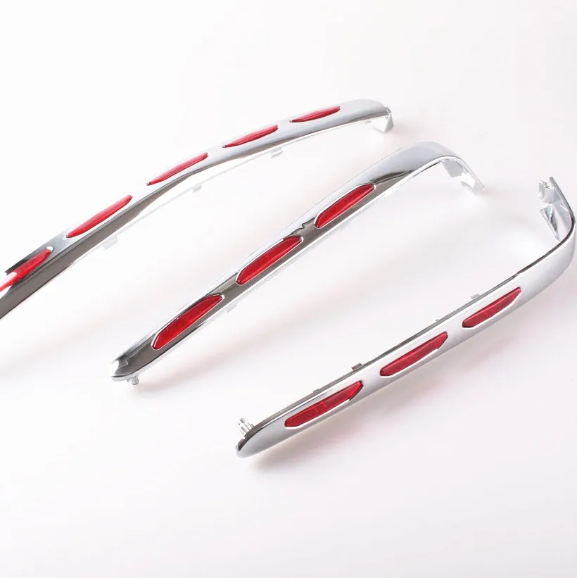 

Chrome Fairing Lens LED Light Trunk Moldings For Honda Goldwing GL1800 2001-2011 2002 2003 2004 2005 2006 2007 2008 2009 2010