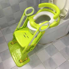 Мягкое основание пластиковый детский туалет детский унитаз тренировочный складывающийся горшок лесенка для туалета сиденье унитаза ступенька табурет со спинкой