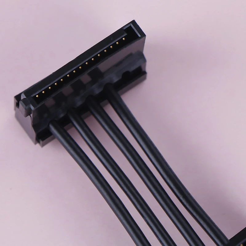 Фото 1 шт. ATX 4 контактный IDE Molex к 5 SATA серии ATA кабель питания Папа мама 18AWG 40 см для ПК 1 шт. ATX 4 контактный IDE Molex к 5 SATA серии ATA кабель питания Папа мама 18AWG 40 см для ПК
