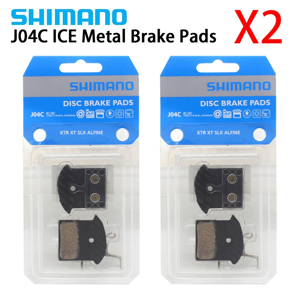 

2PCS Shimano J04C Metal pads for XTR XT six DEORE j04c brake disc pads M785 M675 M8000 M9000 M9000 j02a