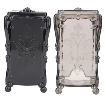 

Retro Makeup Cotton Pad Organizer Cosmetic Pad Holder Swab Storage Box Container