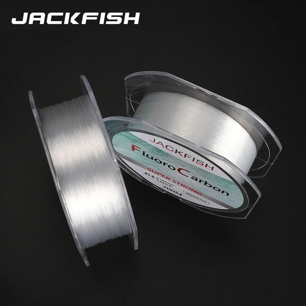 JACKFISH 300 м фторуглеродная рыболовная леска 4-32 фунта углеродная леска для ловли нахлыстом pesca