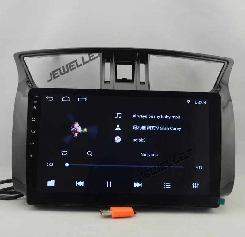 Discount 10.1" Quad-core 1024*600 HD screen Android 8.1 Car GPS radio Navigation for Nissan Sentra,Pulsar,Sylphy 2013-2016 9