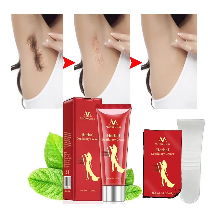 Herbal Painless Hair Removal Cream Hair Removal Depilatory Cream Waterproof For Body Leg Armpit 2019