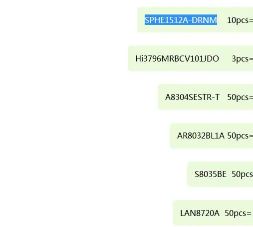 Бесплатная доставка 213 шт. LAN8720A S8035BE AR8032BL1A A8304SESTR-T 50 Hi3796MRBCV101JDO 3 Φ 10 | Электроника