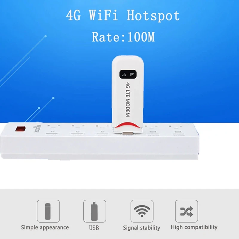 4G Портативная точка доступа Мини Wifi роутер Usb модем 100 Мбит/с Lte Fdd со слотом для sim-карты