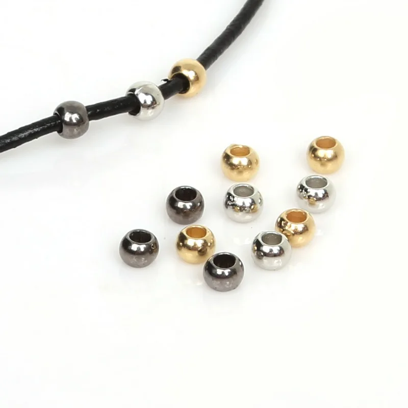 New 30-300pcs Dia.4mm 6mm 8mm 10mm 12mm Gold/Gun-Metal/Silver Plated CCB Round Seed Spacer Beads For Fashion Jewelry making | Украшения и