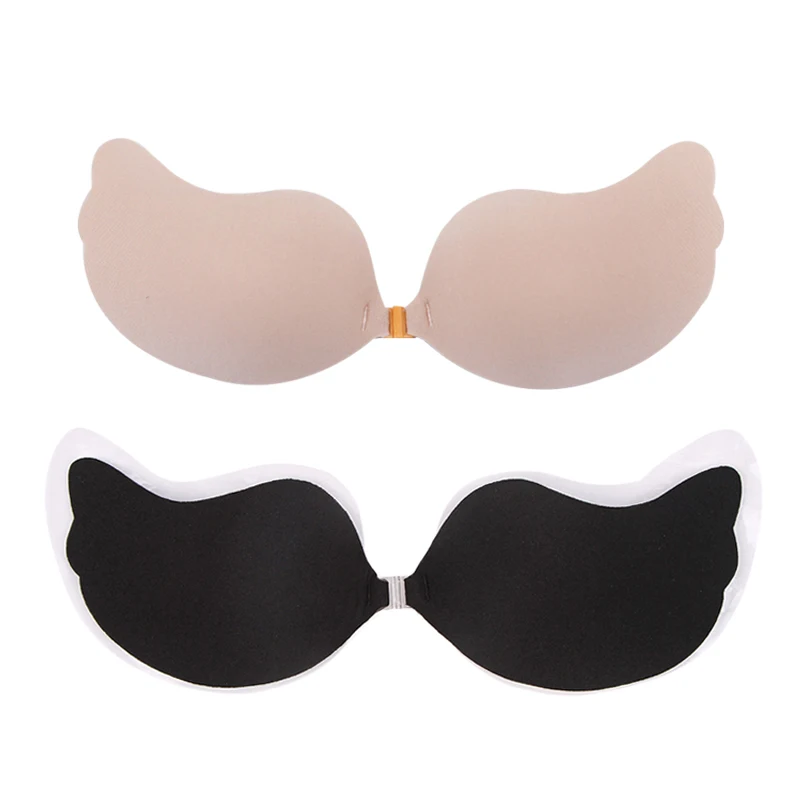 Women Sexy Invisible Push Up Front Closure Bra Seamless Strapless Bra ...