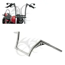 МОТОЦИКЛ хром 1,2" жира 10" Обезьяна Вешалки руль для Harley Softail Sportster XL Пользовательские черный FLST FXST Sportster XL883 1200