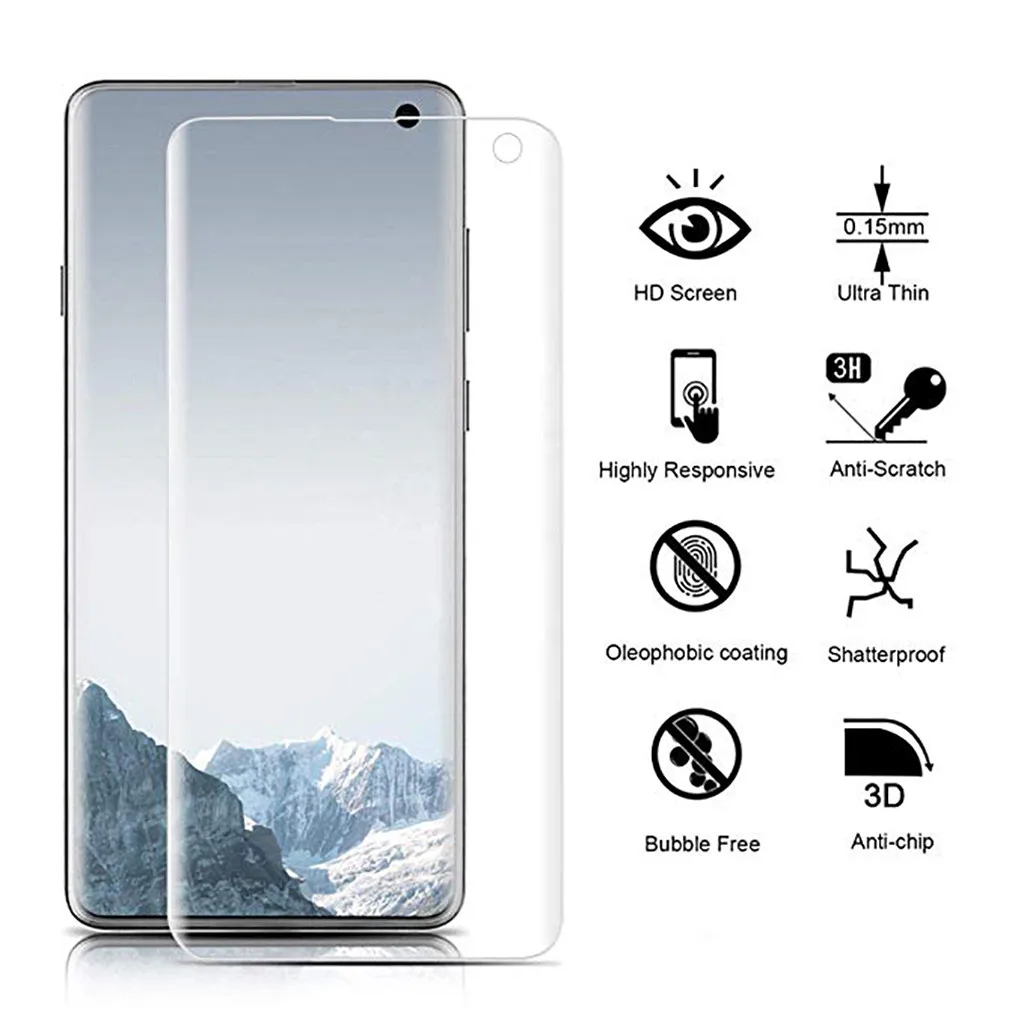 Защита экрана для Samsung S10 6 1 4 дюйма Прозрачная мягкая Гидрогелевая пленка ТПУ