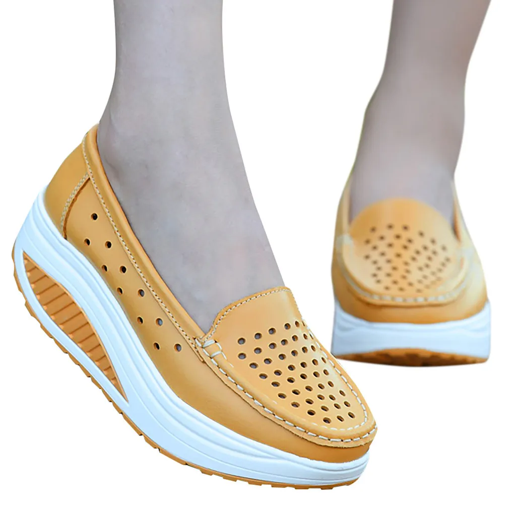 Лидер продаж; chaussures femme; кроссовки; женская повседневная обувь на танкетке; удобные лоферы на платформе; обувь с толстой подошвой; zapatos de mujer;#19701