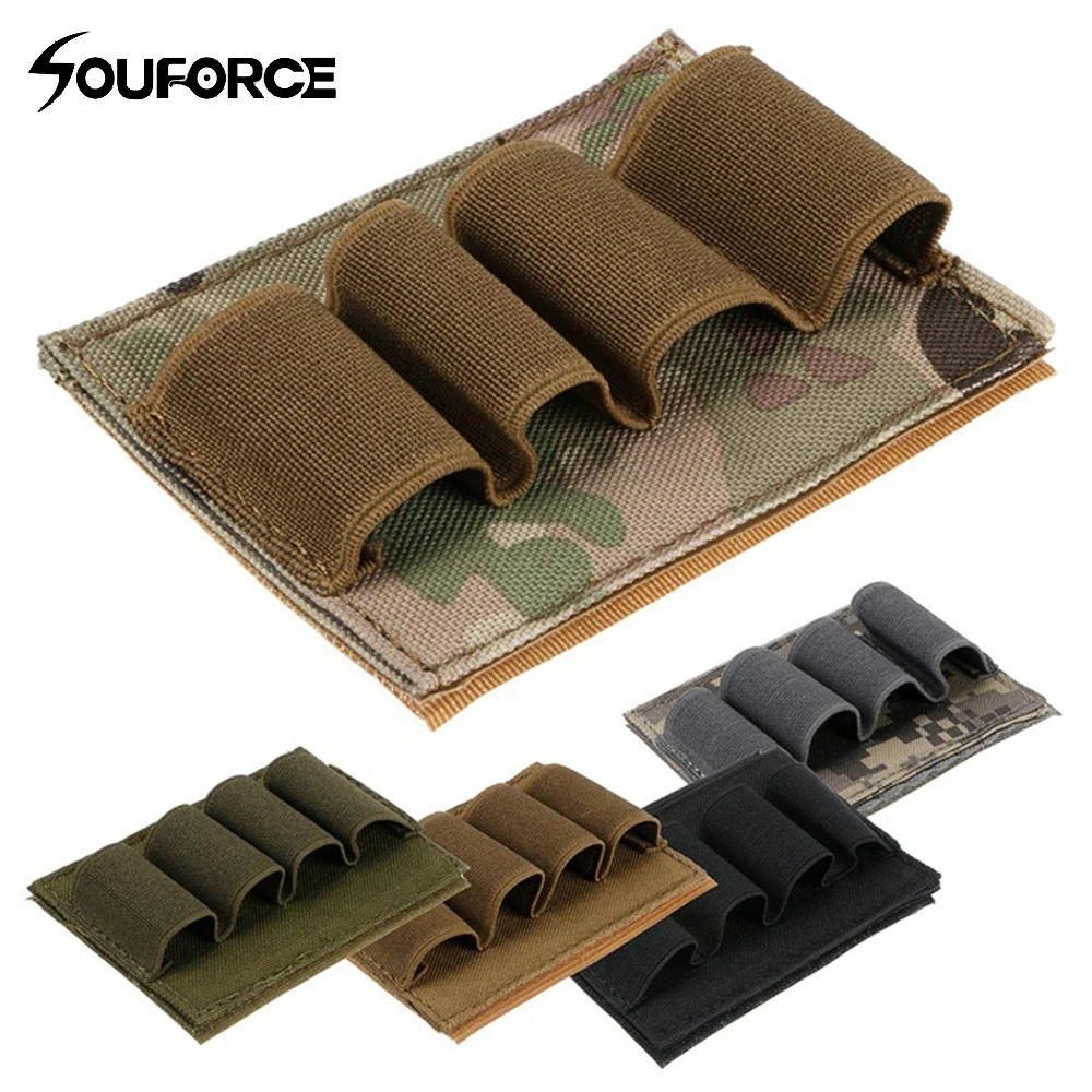 

Multi-function Tactics Hook &Loop Outdoor Package Carrier 4 Round Holder Molle Pouch in 5 Colors for Hunting Accessories