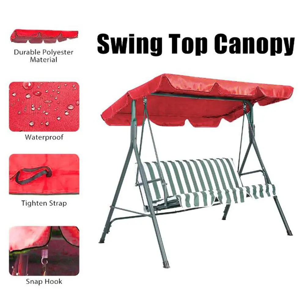 4 colores UV resistente jardín columpio silla cubierta sombra vela polvo/impermeable exterior patio hamaca tienda columpio cubierta superior 4 colores UV resistente jardín columpio silla cubierta sombra vela polvo/impermeable exterior patio hamaca tienda columpio cubierta superior