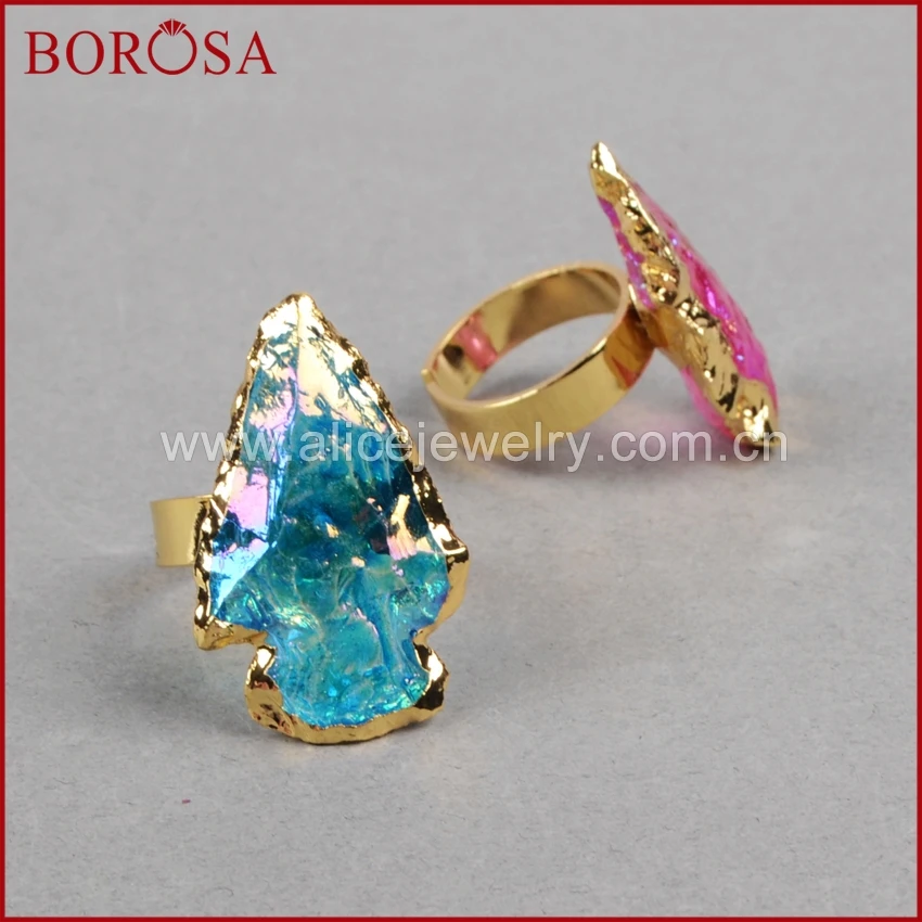 BOROSA 5 шт. стрелка стандартное титановое кварцевое кольцо ювелирные изделия