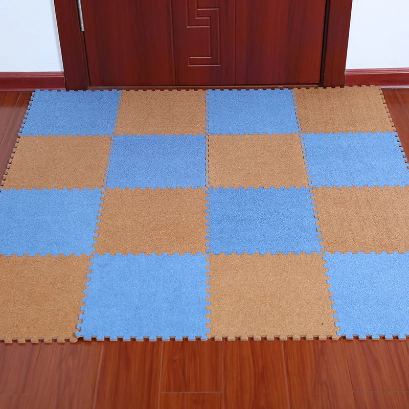 Meitoku детский игровой коврик из мягкого вспененного этилвинилацетата с флисовой