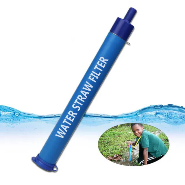 Outdoor Water Filter Straw 2000ml Mini Portable Water Purifier Straw