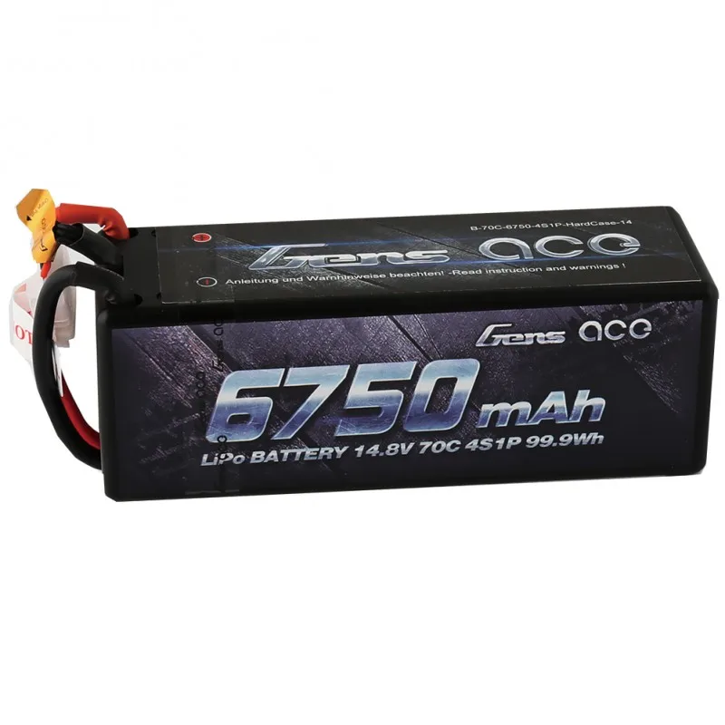 Gens ace Lipo аккумулятор 4S 6750mAh Lipo 14,8 V аккумулятор XT90 Deans штекер 70C для 1/8 автомобилей Mugen MBX7 ASSO RC8B3 ARRMA Outcast Car